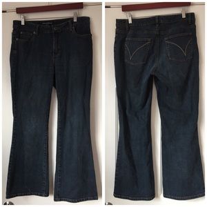 PETITE SOPHISTICATE denim blue jeans boot cut 10 P